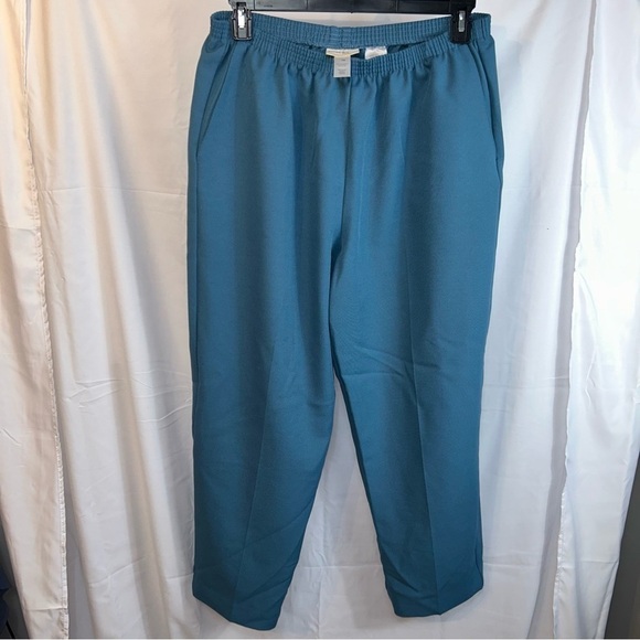 Alfred Dunner Pants Dress Pull on Elastic Waist Straight Leg Workwear Bottoms - Picture 9 of 9